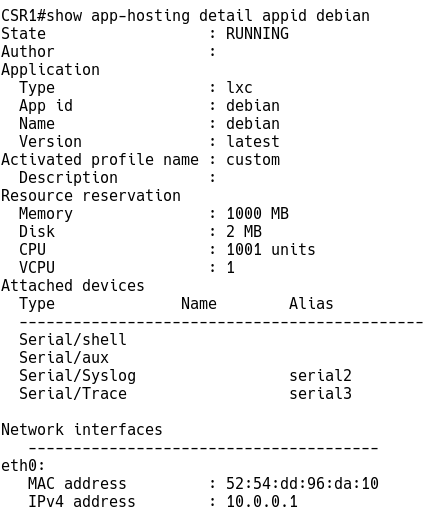 LXC As Virtual Service Container On IOS XE - Brezular's Blog